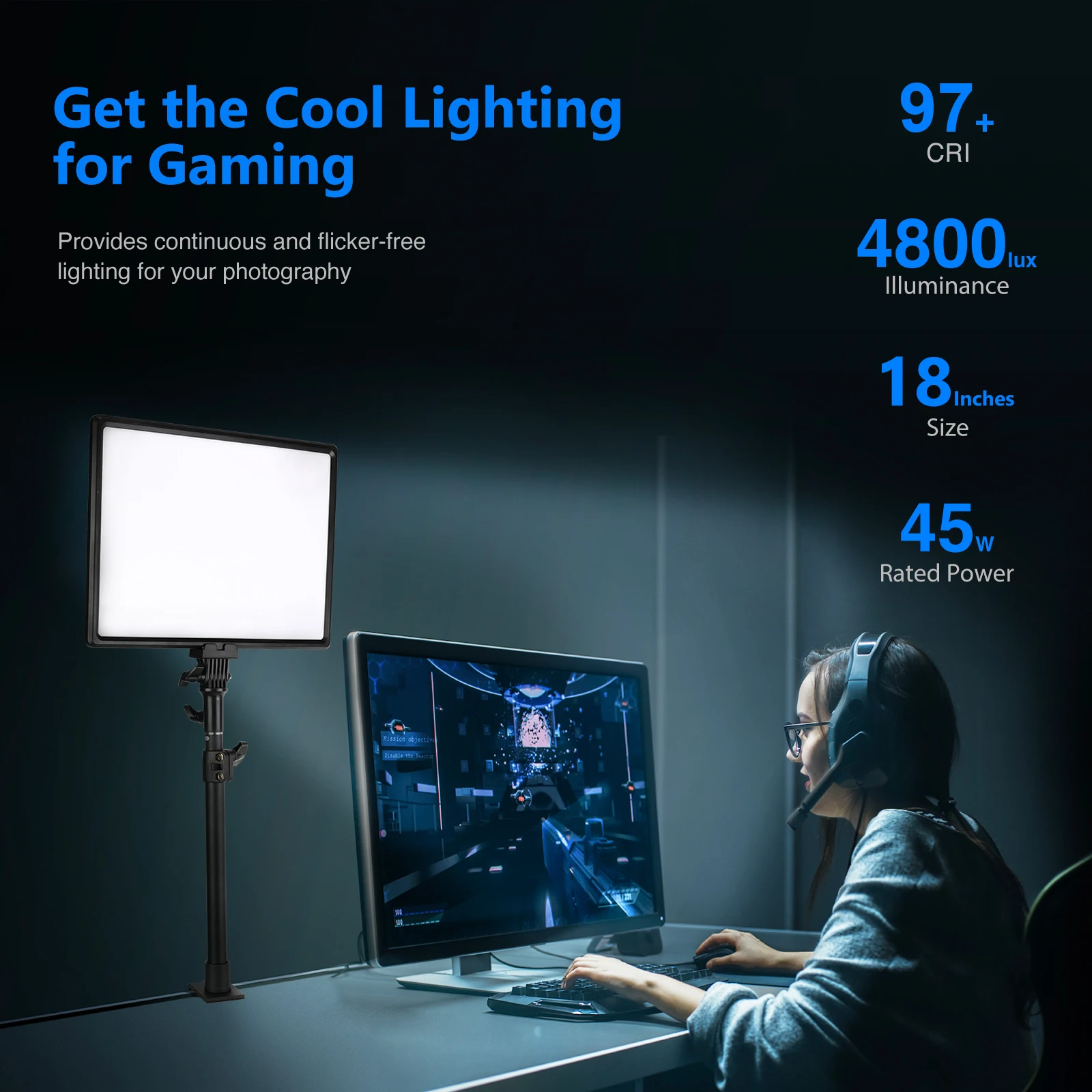 Lampu Video LED Neewer Desk Mo - Photography Lighting Kit Neewer ulasan dan harga